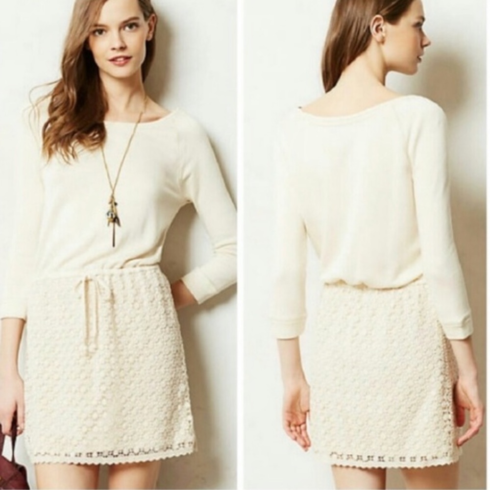Anthropologie Crotchet / Sweater Dress